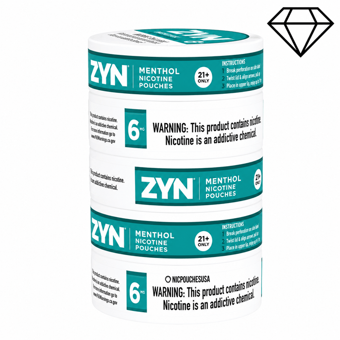 ZYN US Nicotine Pouches - Menthol