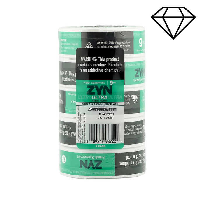 ZYN US Ultra Nicotine Pouches - Fresh Spearmint